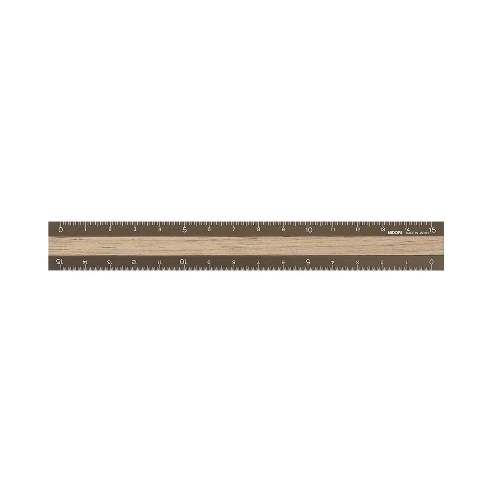 Aluminum & Wood Rulers 15cm / MIDORI - Image 5