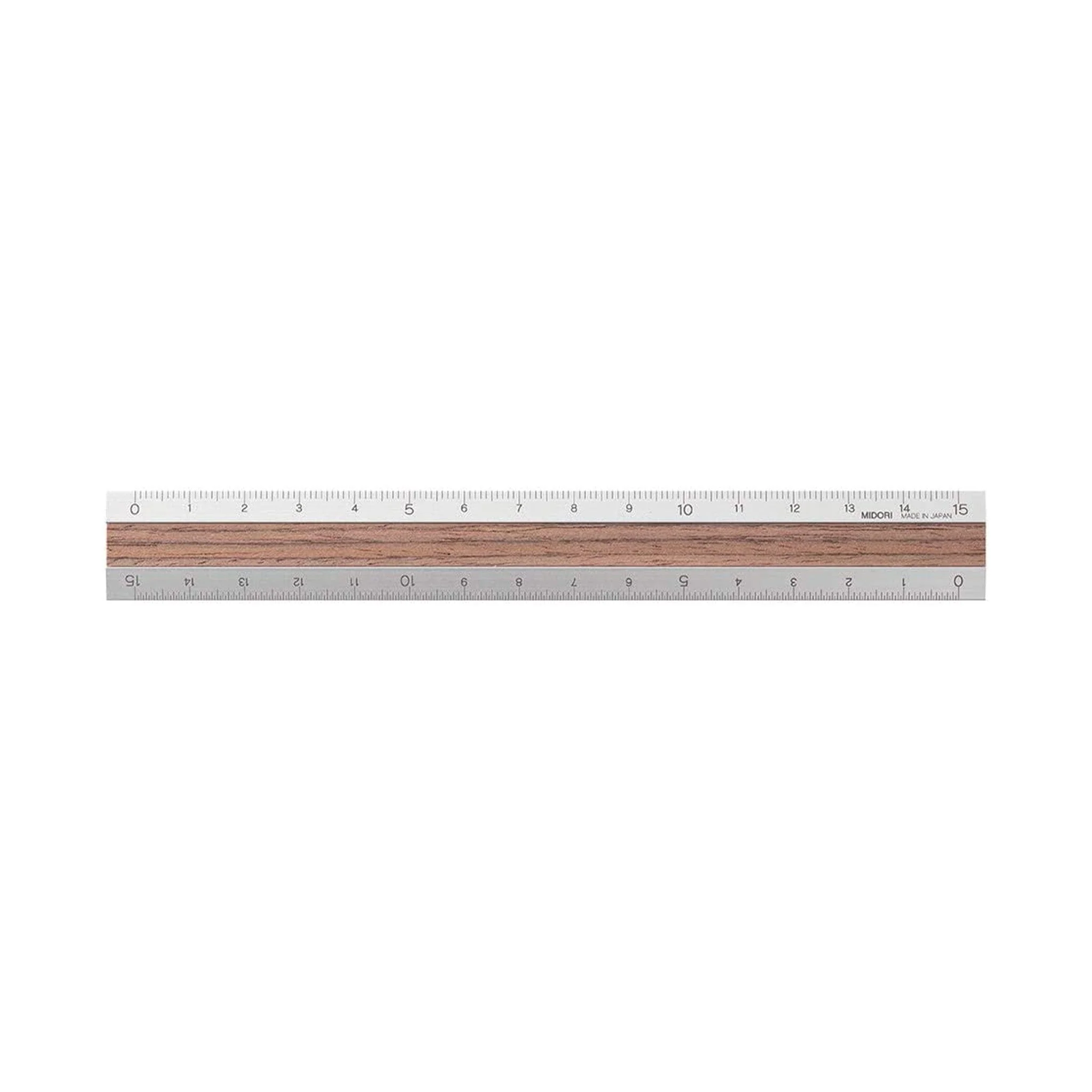 Aluminum & Wood Rulers 15cm / MIDORI - Image 6