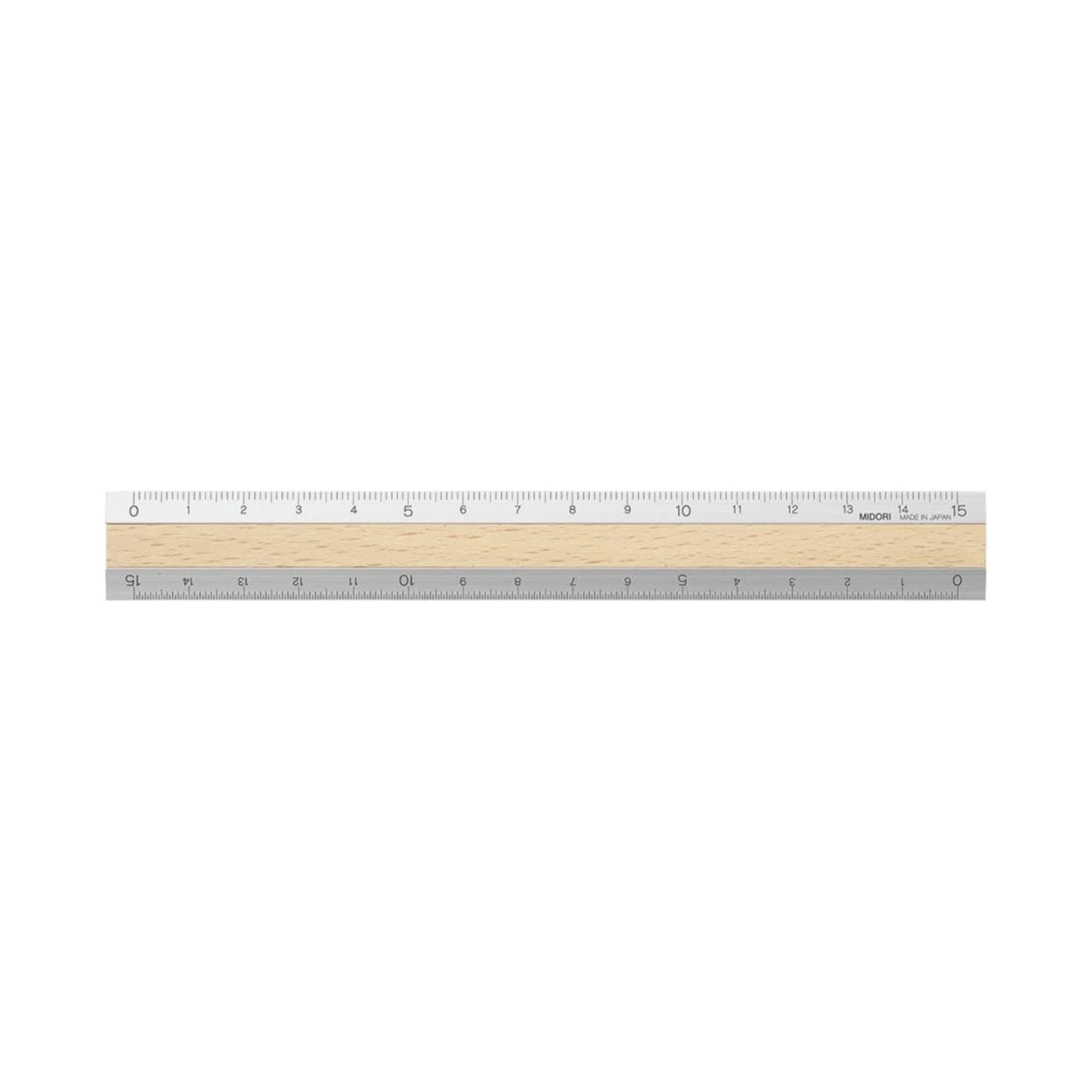 Aluminum & Wood Rulers 15cm / MIDORI - Image 7