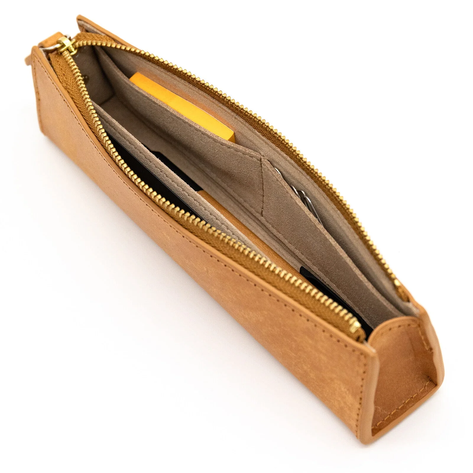 MAYA Leather Trilateral Pen Case Medium / Luddite - Image 10