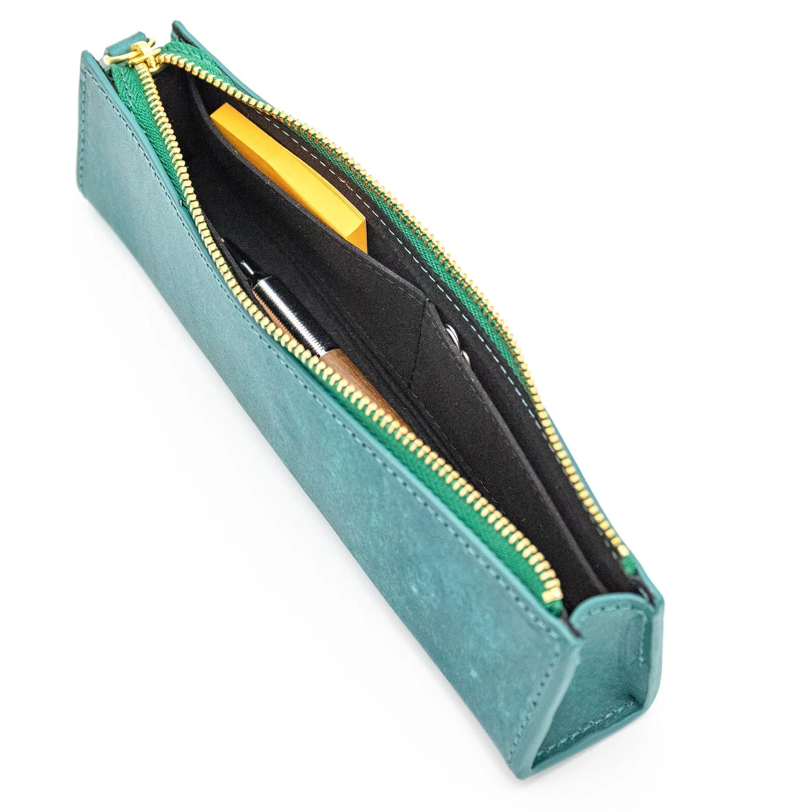 MAYA Leather Trilateral Pen Case Medium / Luddite - Image 15