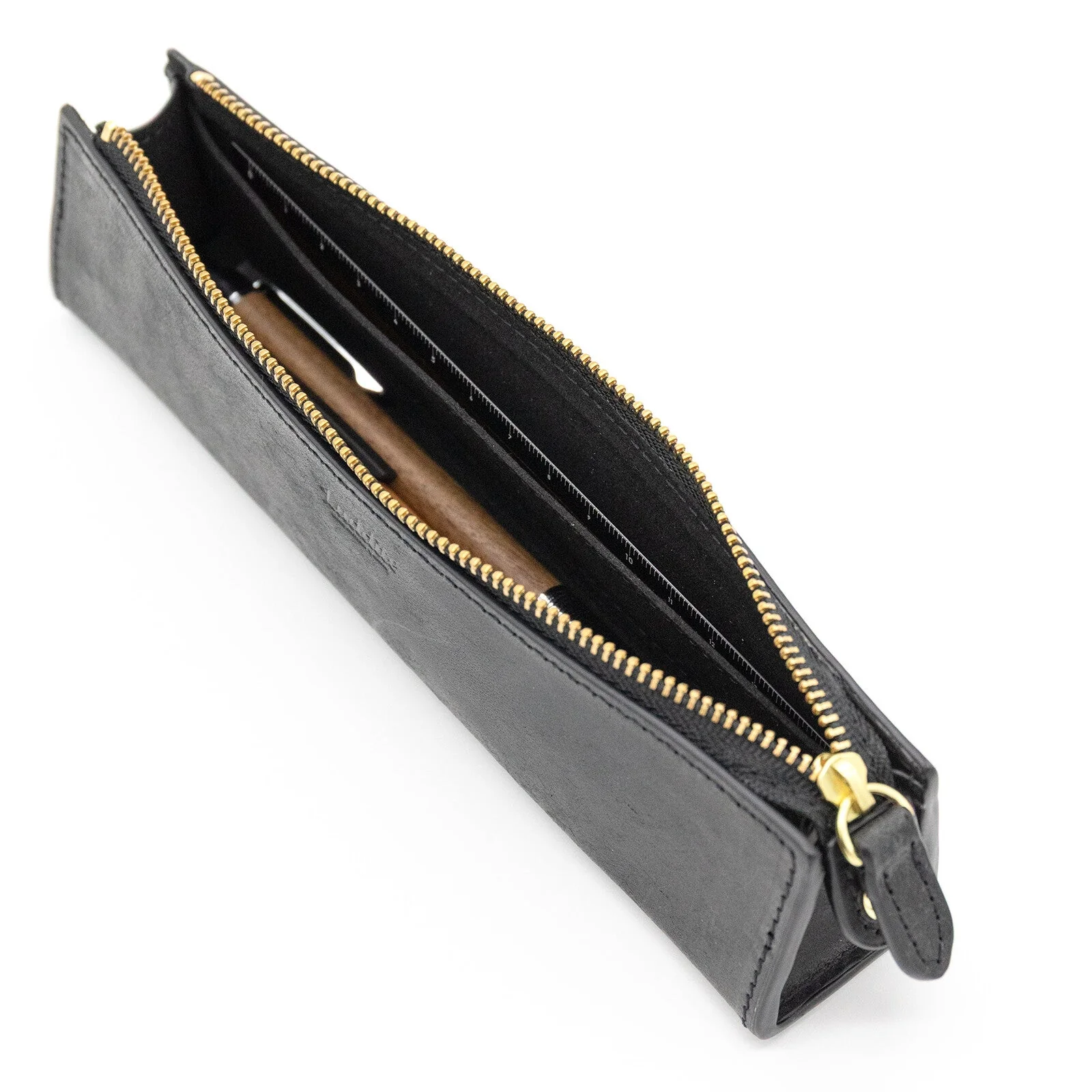 MAYA Leather Trilateral Pen Case Medium / Luddite - Image 4