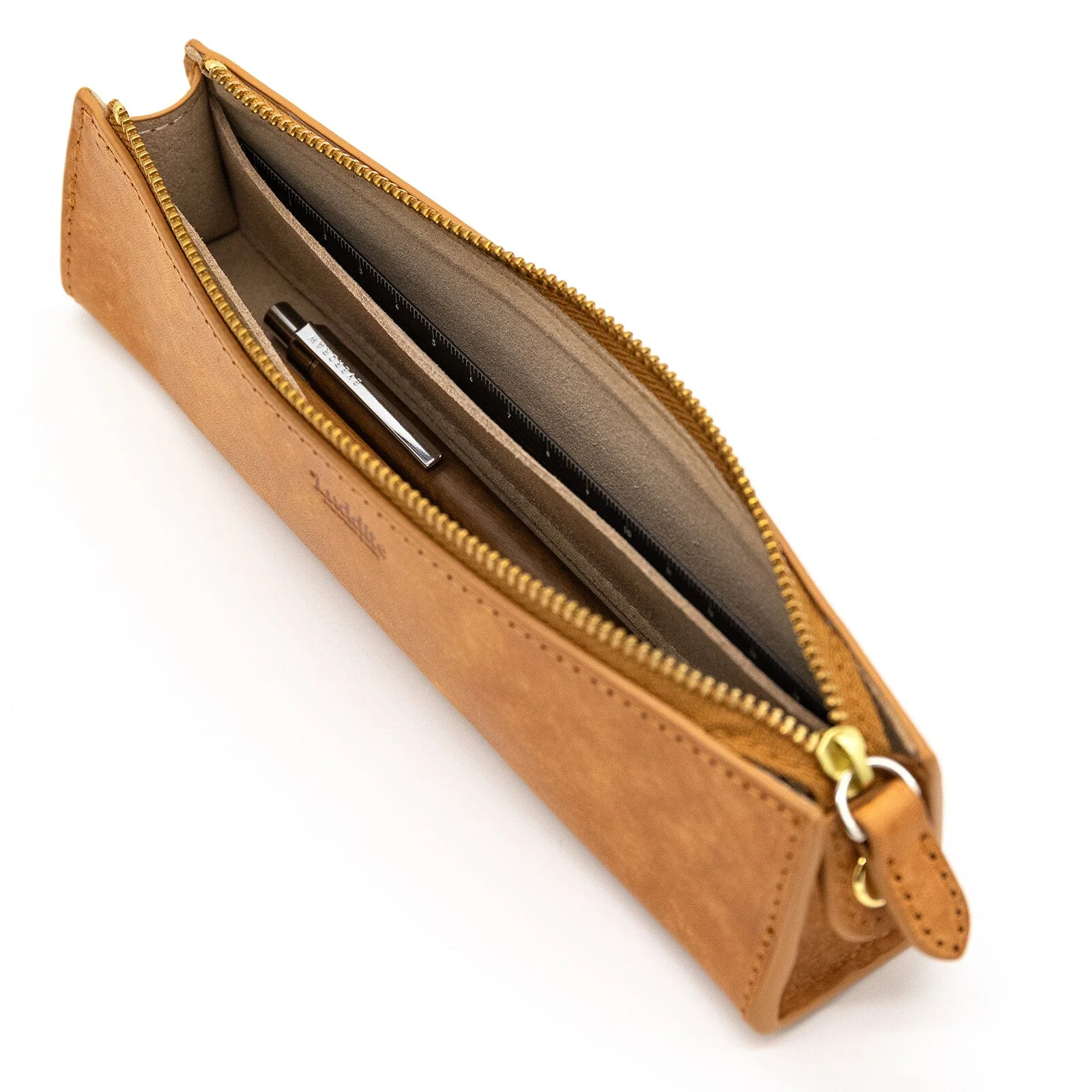 MAYA Leather Trilateral Pen Case Medium / Luddite - Image 9