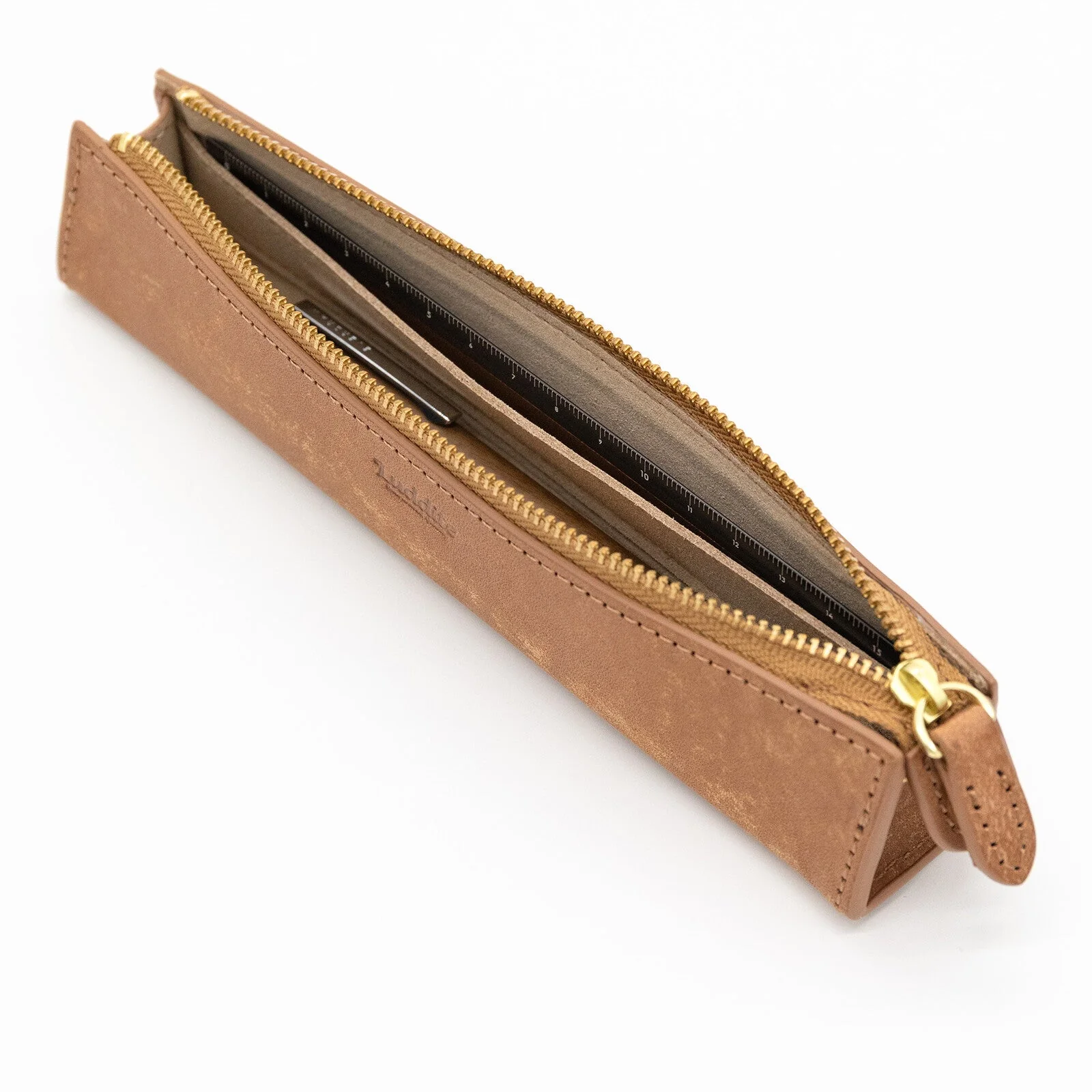 MAYA Leather Trilateral Pen Case Small / Luddite - Image 9