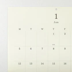 MD Bi-Fold Wall Calendar 2026 / MIDORI - Image 11