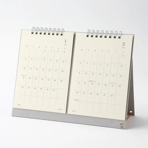 MD Twin Monthly Desk Calendar 2026 / MIDORI