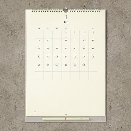 MD Wall Calendar 2026 with Pencil / MIDORI - Image 2