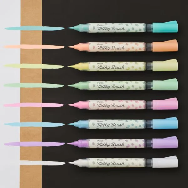 Milky Brush 8 Color Set / Pentel - Image 4