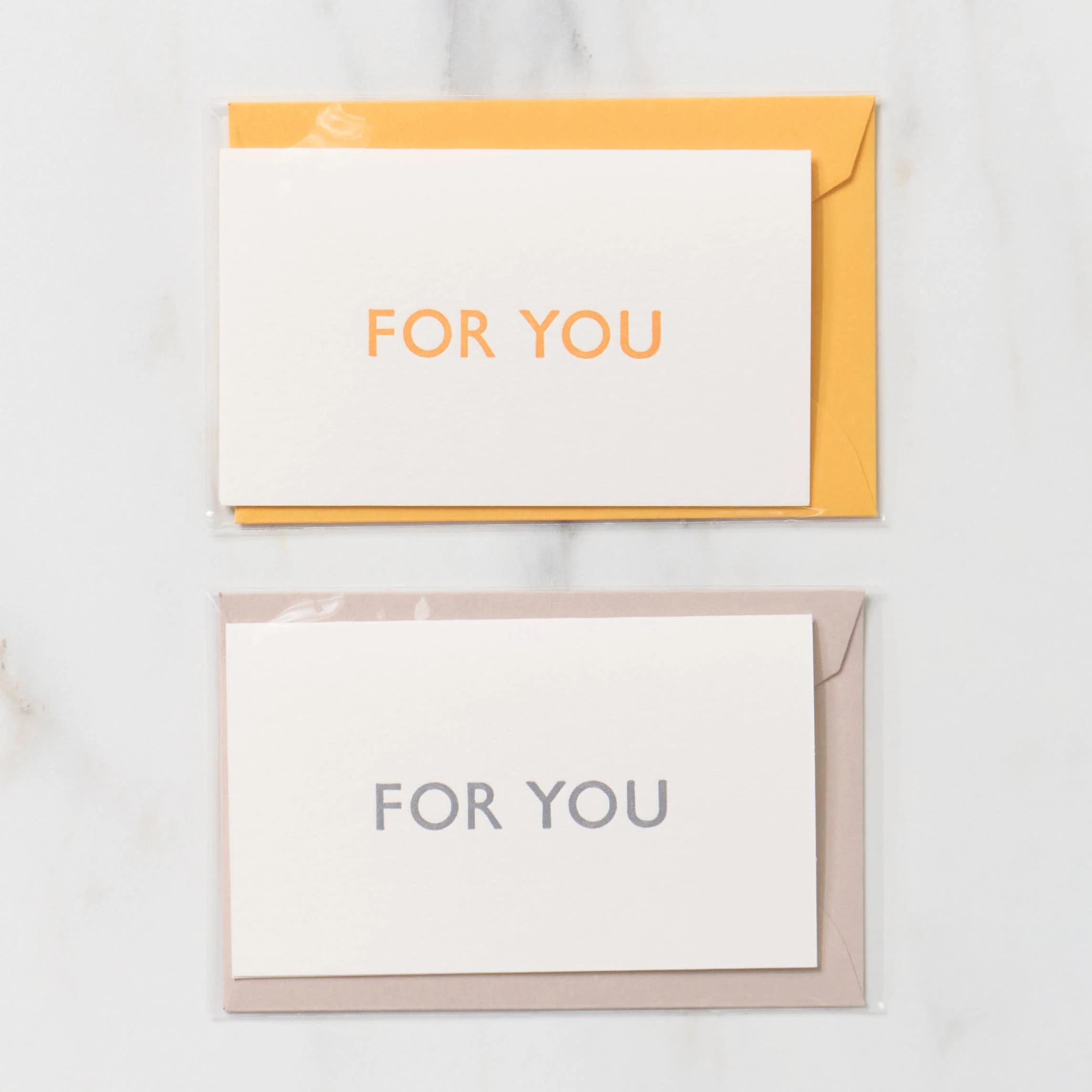 Mini 1 Word Greeting Cards / Letterpress Letters - Image 3