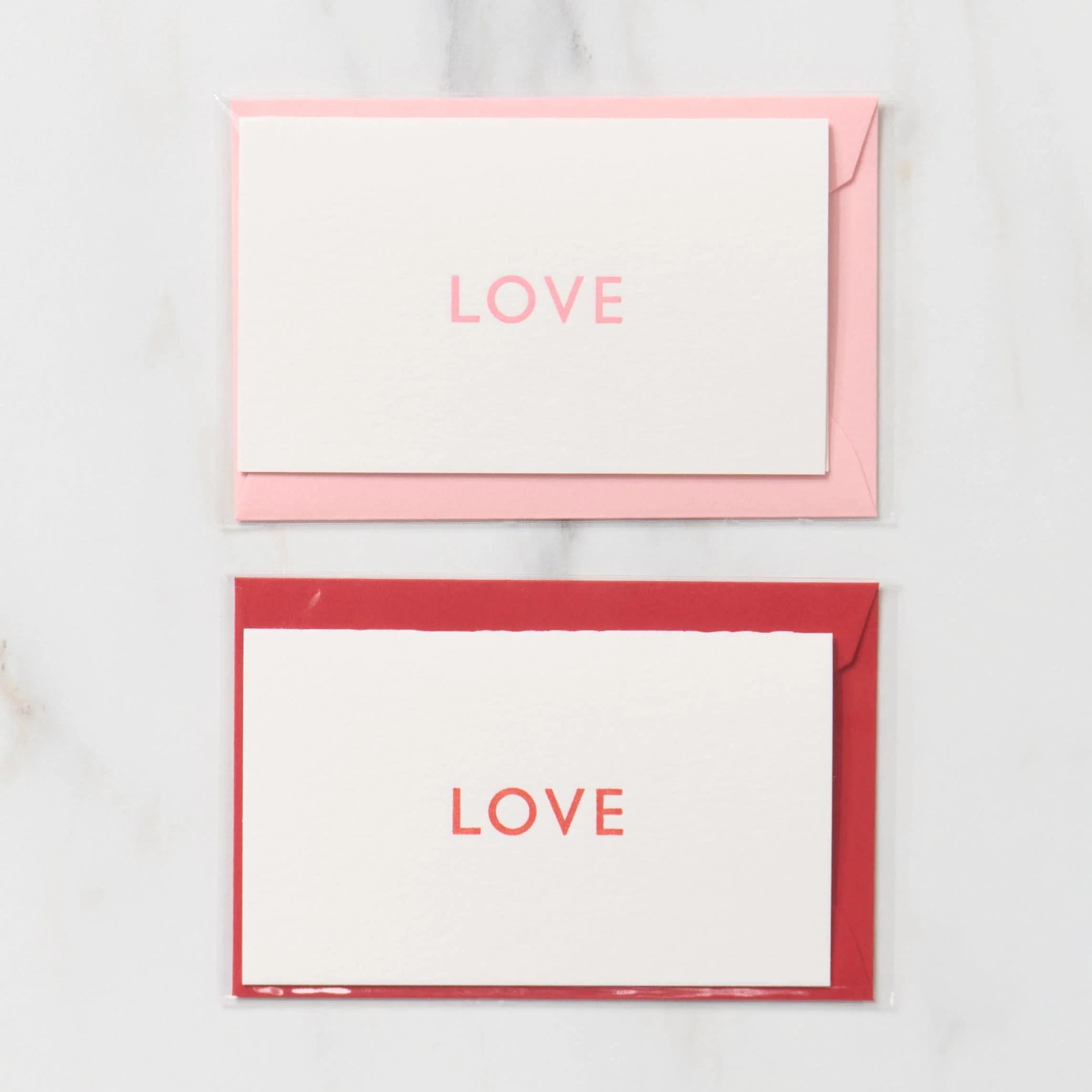 Mini 1 Word Greeting Cards / Letterpress Letters - Image 4