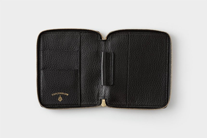Mini Sketch Zipper B7 Notebook & Planner Leather Cover / TOUCH & FLOW - Image 2