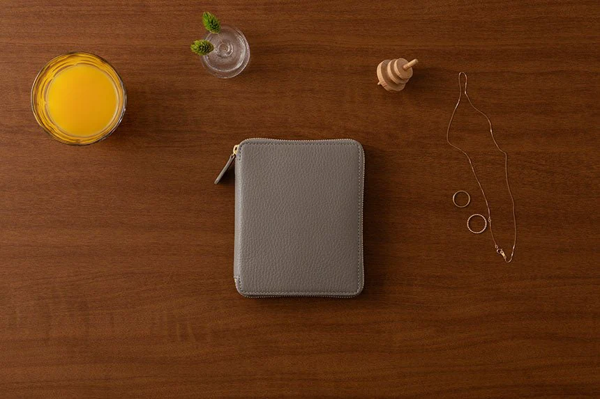 Mini Sketch Zipper B7 Notebook & Planner Leather Cover / TOUCH & FLOW - Image 3