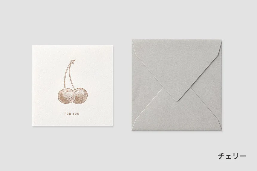 Mini Square Message Card with Envelope / TOUCH & FLOW - Image 4