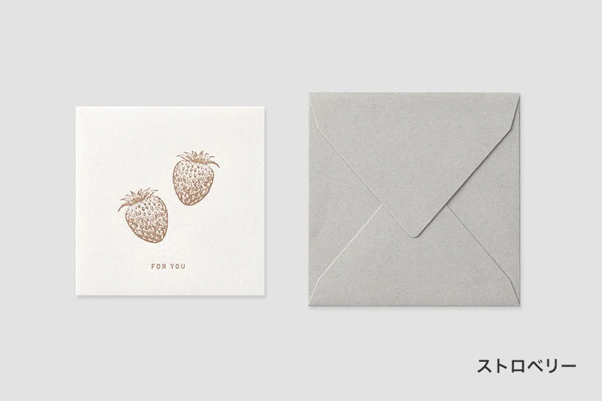 Mini Square Message Card with Envelope / TOUCH & FLOW - Image 5
