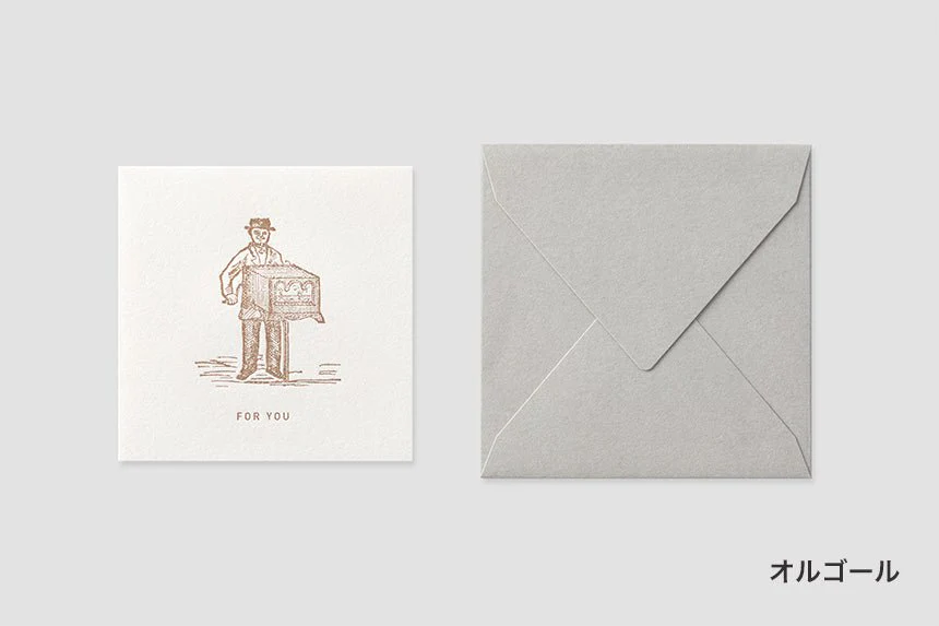 Mini Square Message Card with Envelope / TOUCH & FLOW - Image 7