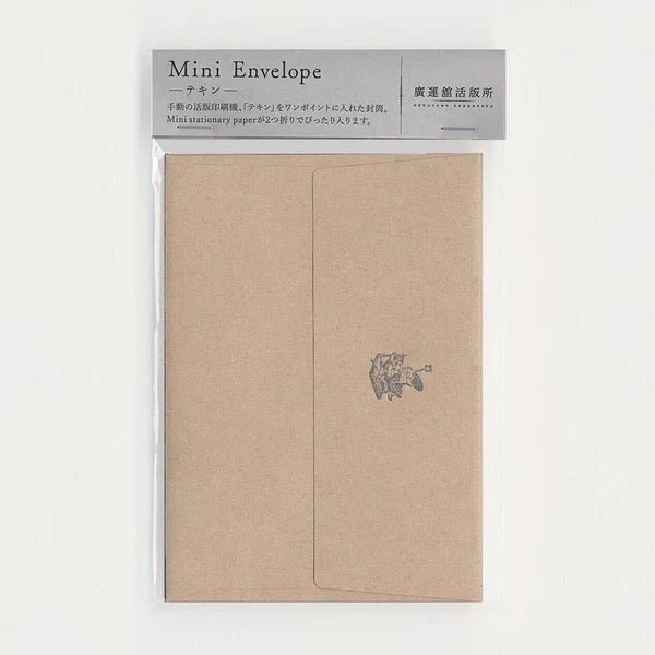 Mini Stationary Paper ＆ Mini Envelope Tekin / Kohunkan Kappansho - Image 2