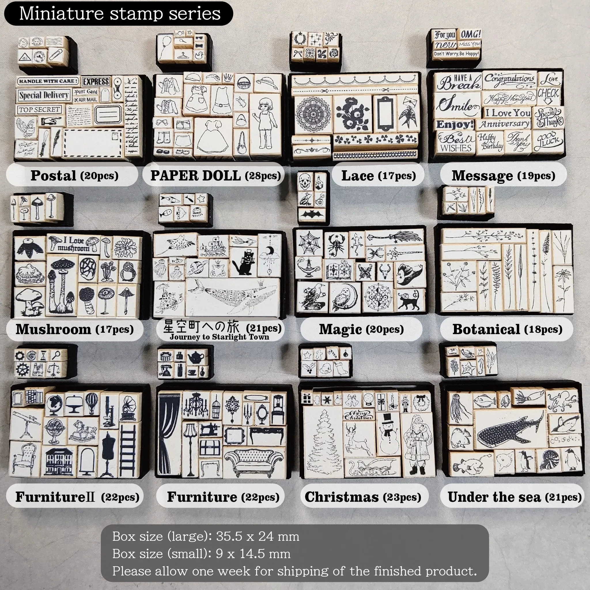 Miniature DIY Retro Stamp Kit / TOKYO NEEET - Image 16