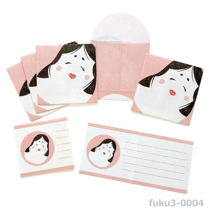 Mino Washi Mashikaku Pochibun Square Mini Letter Set / Furukawa Shiko - Image 2