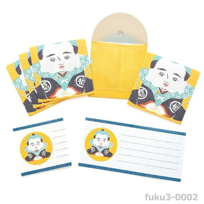 Mino Washi Mashikaku Pochibun Square Mini Letter Set / Furukawa Shiko - Image 4
