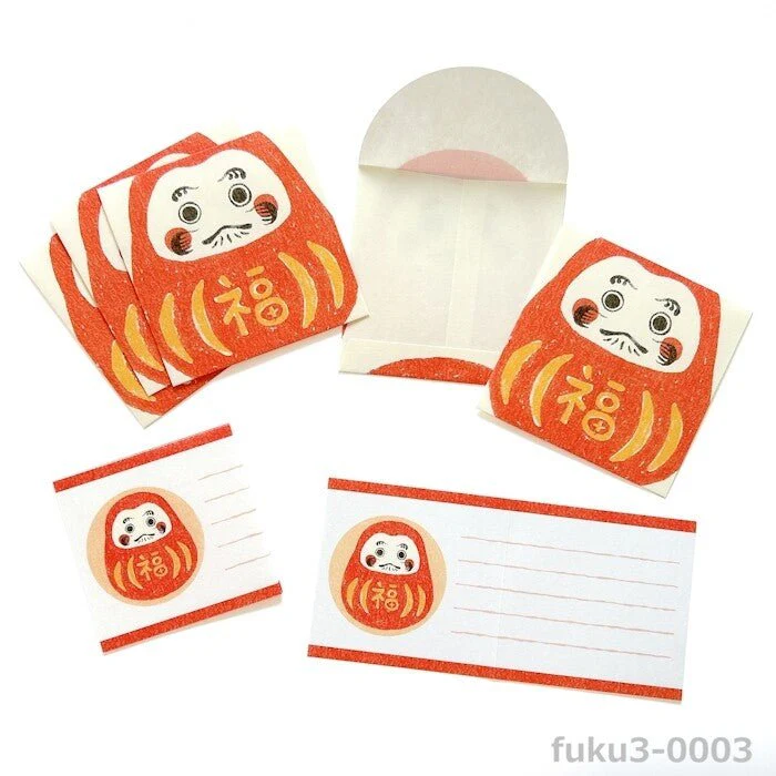 Mino Washi Mashikaku Pochibun Square Mini Letter Set / Furukawa Shiko - Image 5