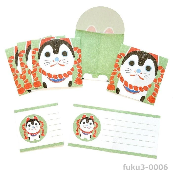 Mino Washi Mashikaku Pochibun Square Mini Letter Set / Furukawa Shiko - Image 7