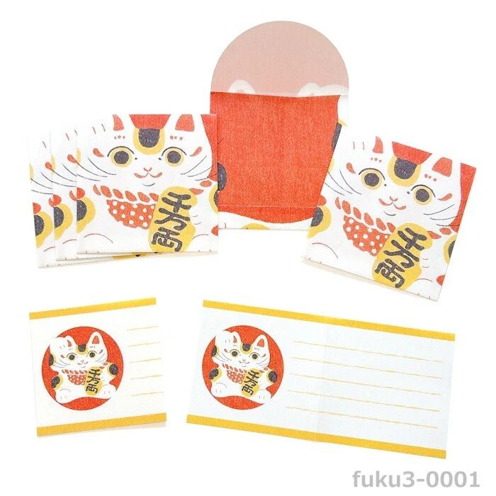 Mino Washi Mashikaku Pochibun Square Mini Letter Set / Furukawa Shiko - Image 8