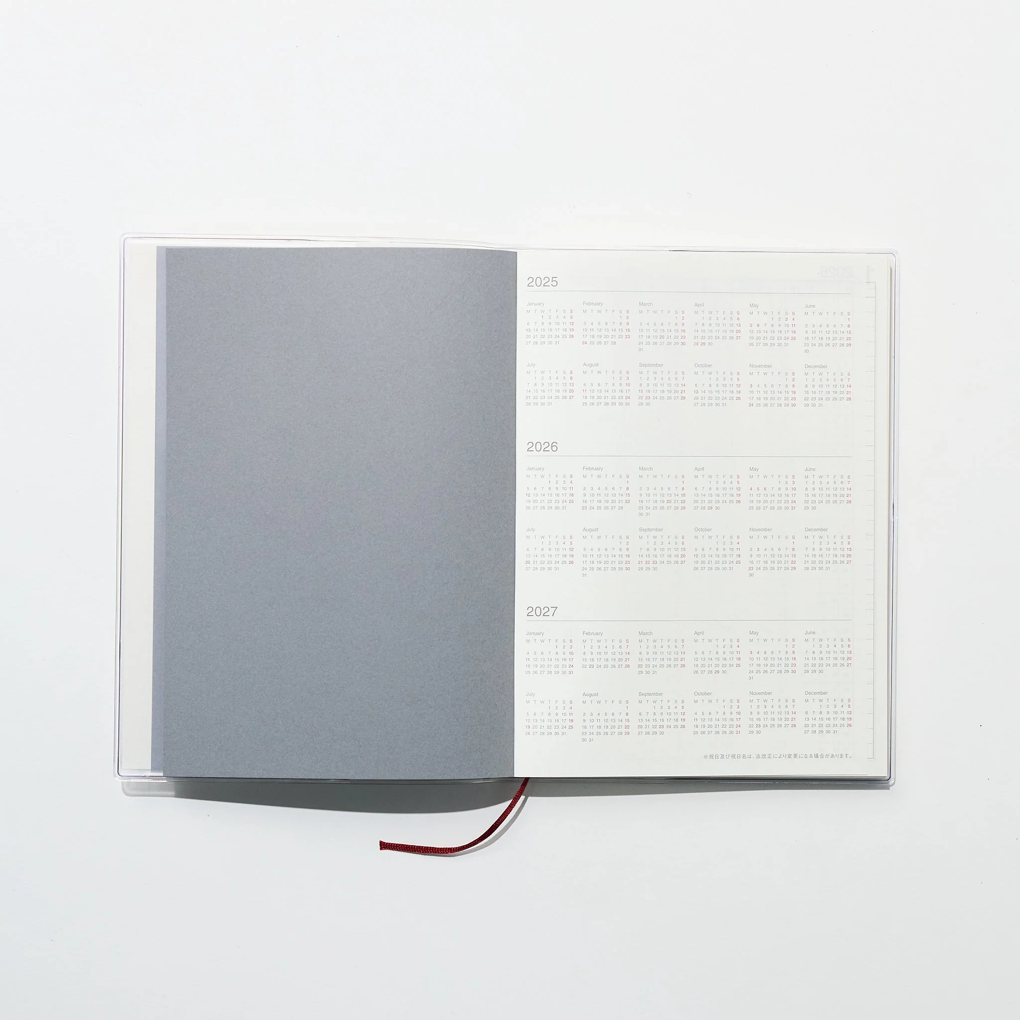 Monday Start Vertical Planner 2026 / MUJI - Image 4