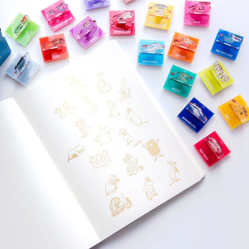 [Limited] Moomin 80th Anniversary Acrylic Stand Stamp Collection BOX / FUTABA - Image 12