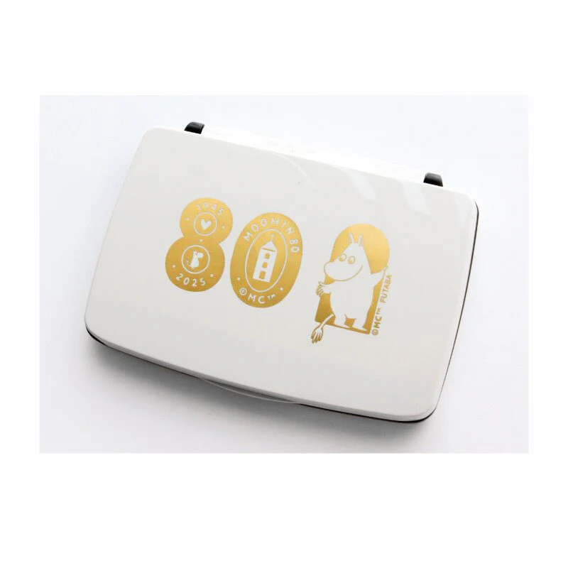 [Limited] Moomin 80th Anniversary Stamp Pad Gold Edition Ink Color / FUTABA - Image 6