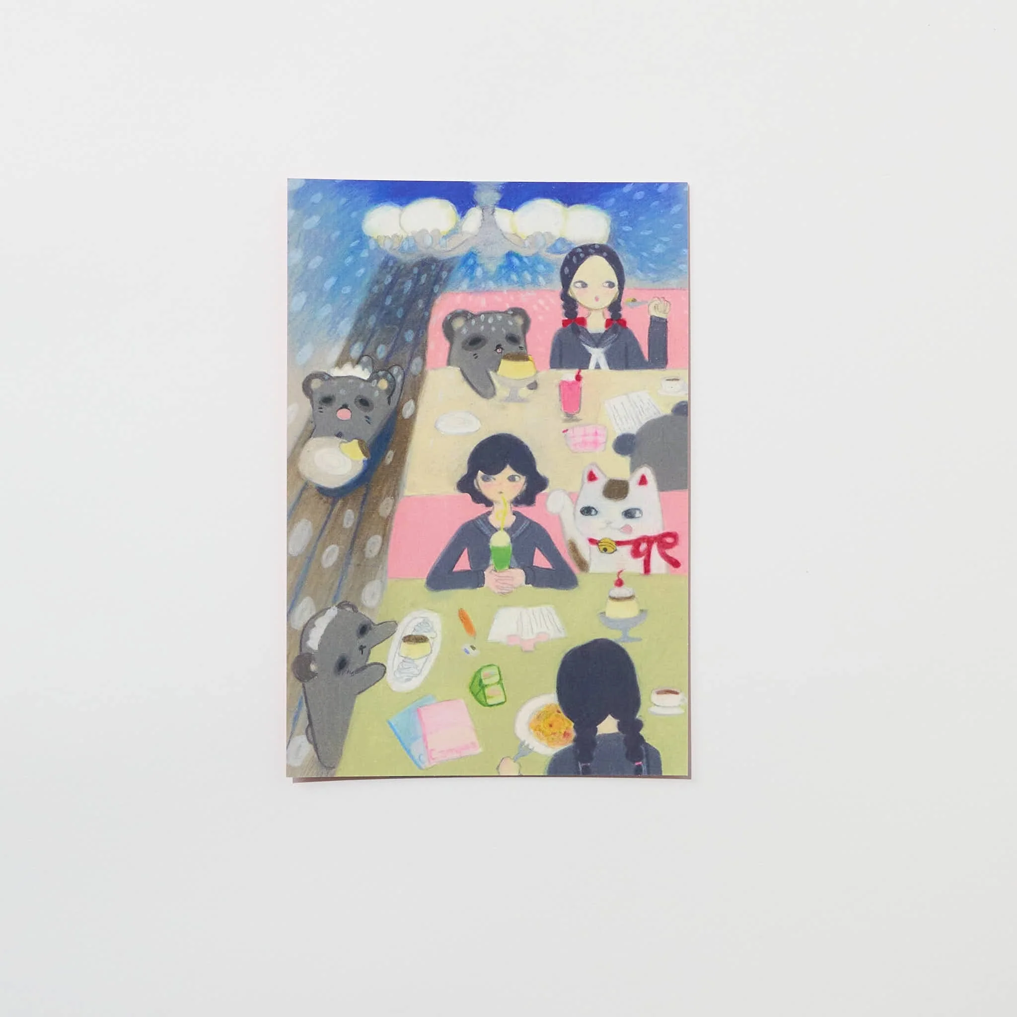 "More Pudding!" Postcard by Naomi Karabin / Bungu - Image 3
