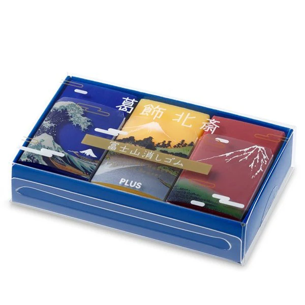 Mt Fuji Eraser Katsushika Hokusai Set of 3 AIR IN / PLUS