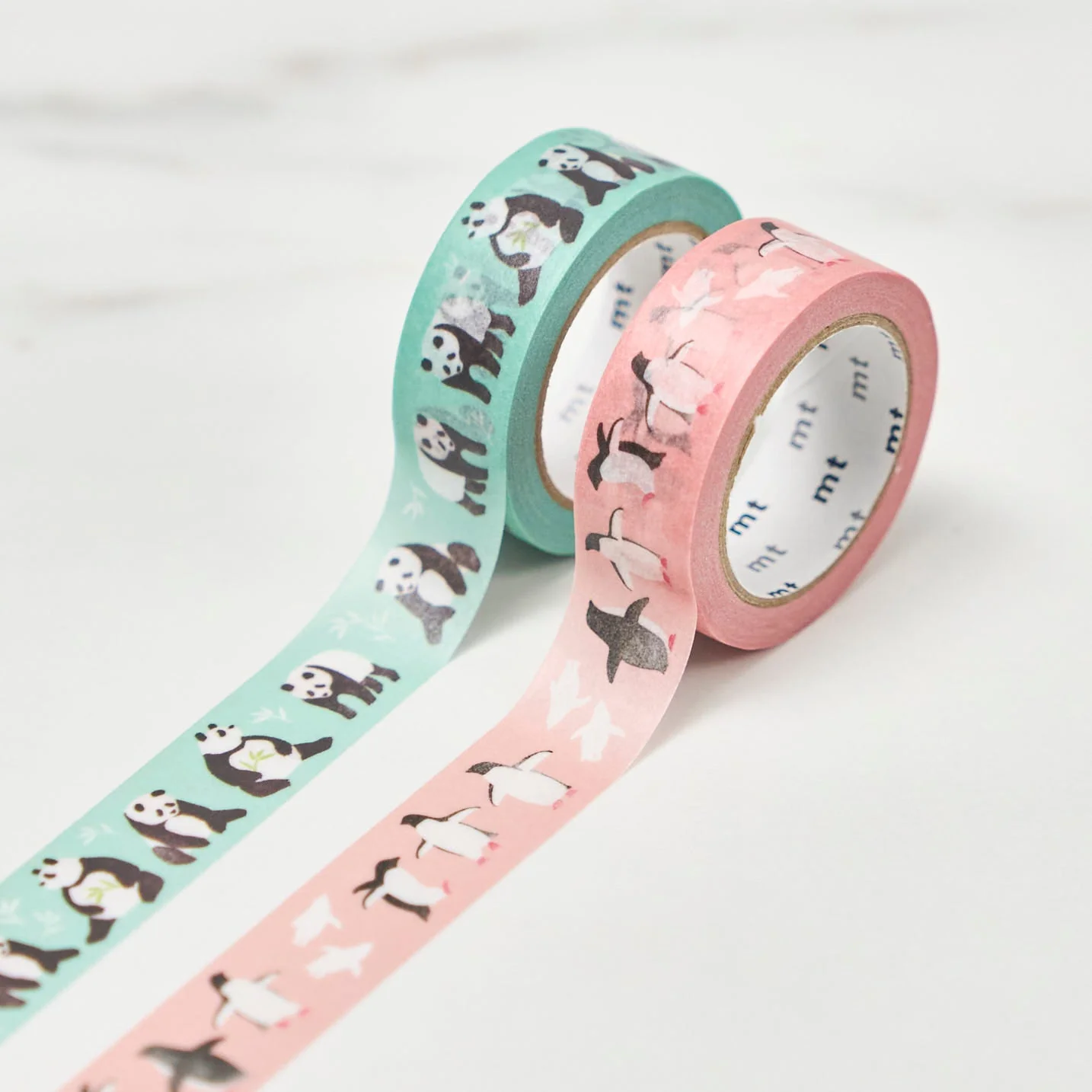 mt x Maruichikyu Adelie Animal Series Masking Tape / Kamoi Kakoshi