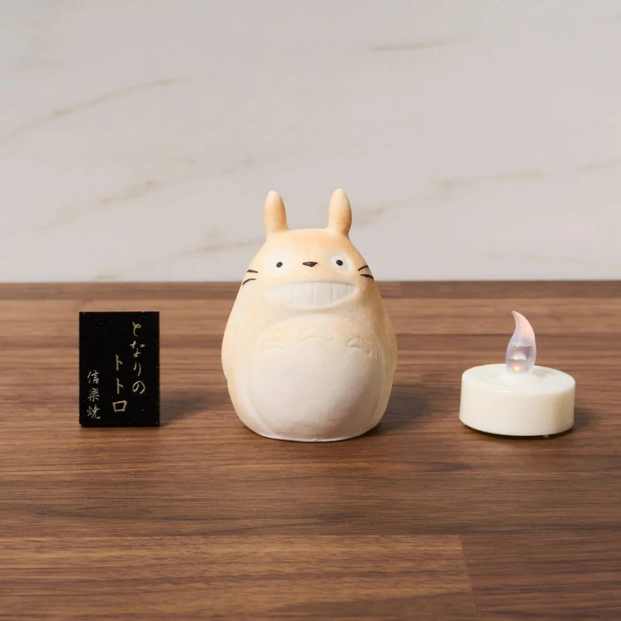 My Neighbor Totoro Shigarakiyaki Glowing Ceramic Figurine Studio Ghibli / Meizan Kiln
