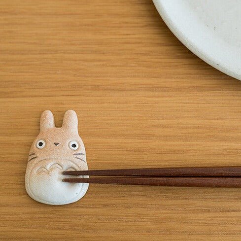My Neighbor Totoro Shigarakiyaki Ceramic Chopstick Rest Studio Ghibli / Meizan Kiln - Image 3