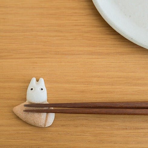 My Neighbor Totoro Shigarakiyaki Ceramic Chopstick Rest Studio Ghibli / Meizan Kiln - Image 5