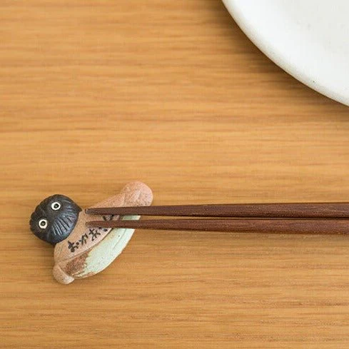 My Neighbor Totoro Shigarakiyaki Ceramic Chopstick Rest Studio Ghibli / Meizan Kiln - Image 6