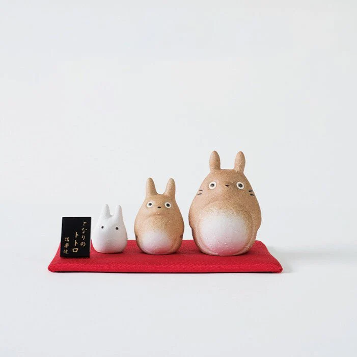 My Neighbor Totoro Shigarakiyaki Ceramic Figurine Set Studio Ghibli / Meizan Kiln