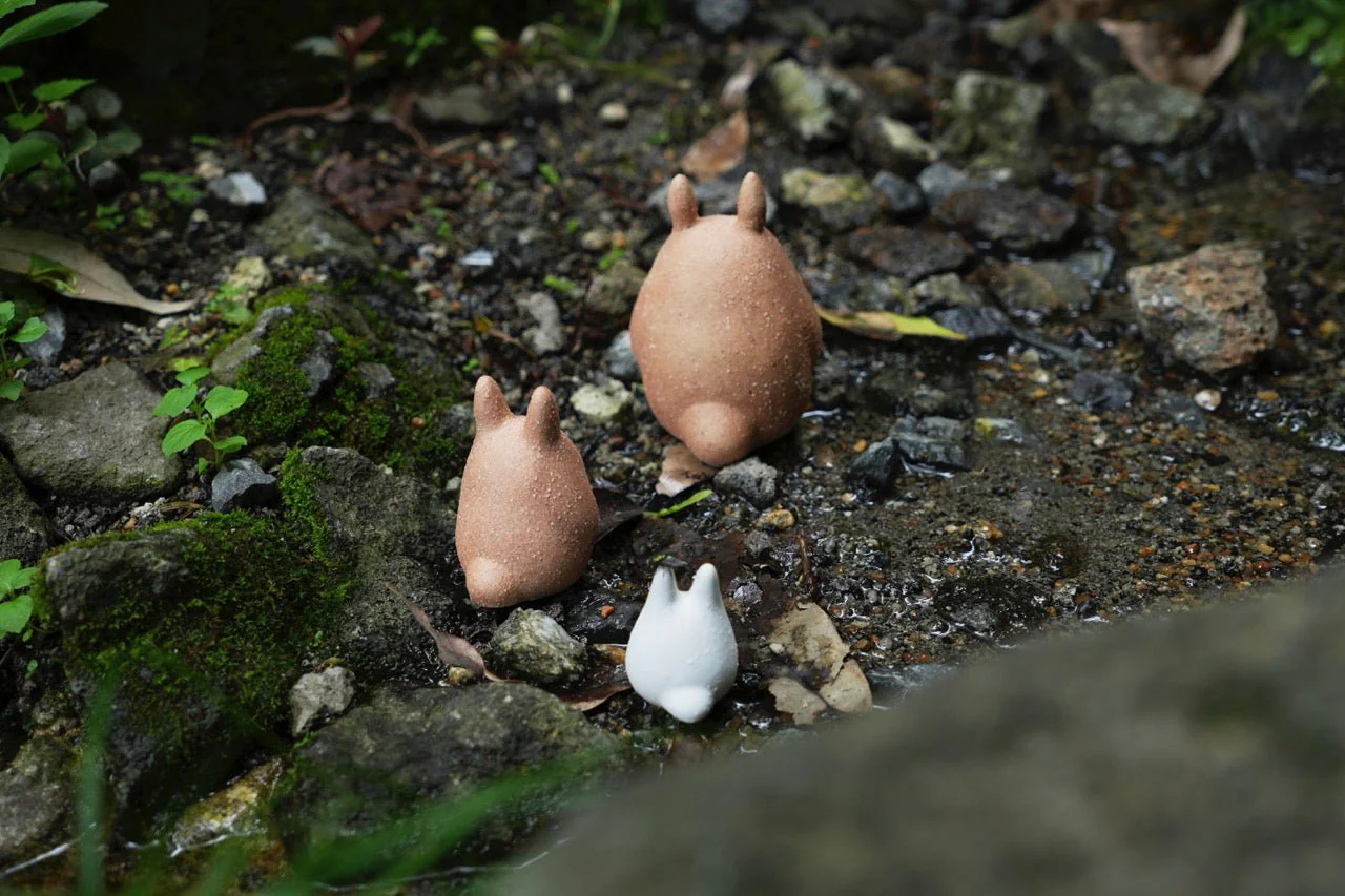 My Neighbor Totoro Shigarakiyaki Ceramic Figurine Set Studio Ghibli / Meizan Kiln - Image 5