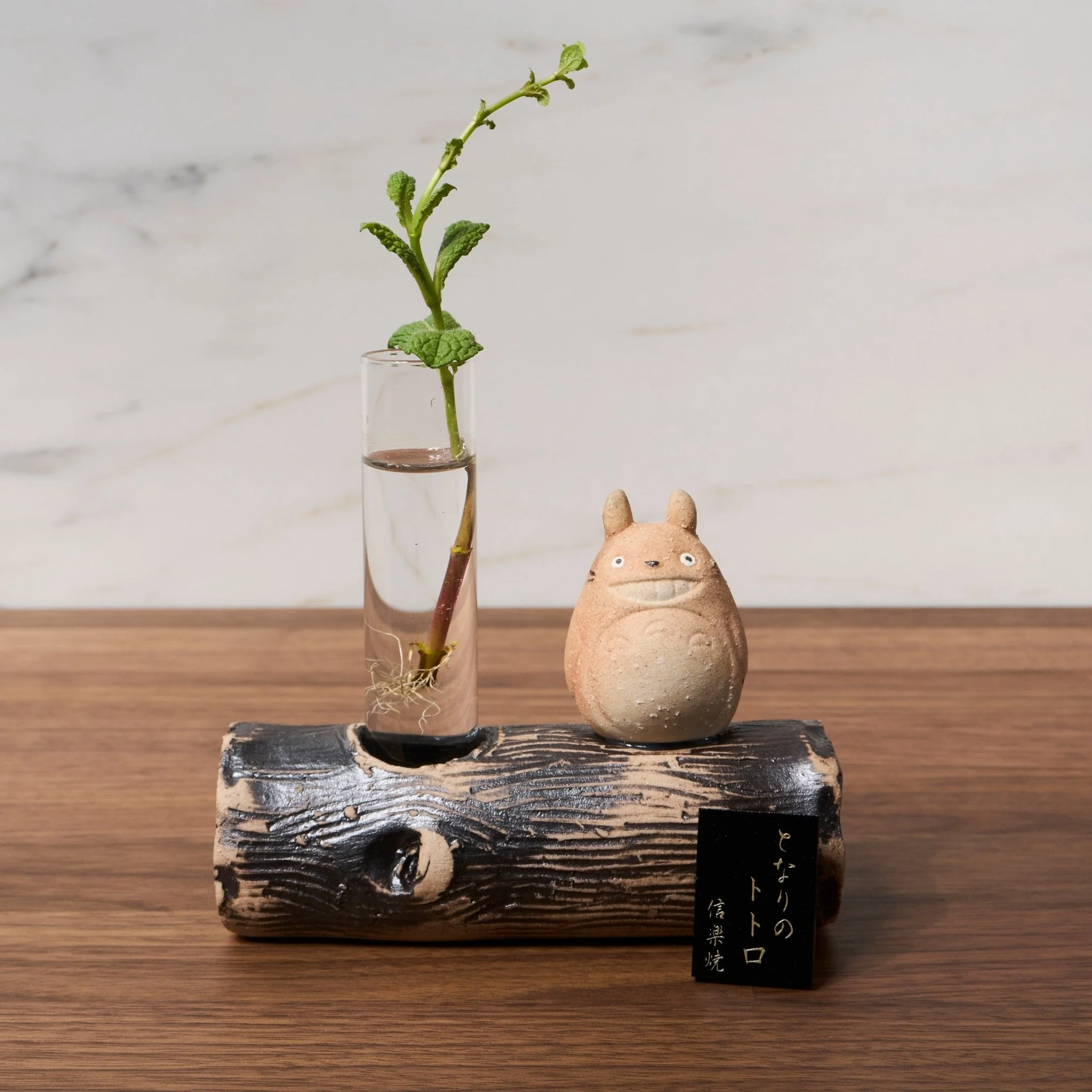 My Neighbor Totoro Shigarakiyaki Ceramic Single Flower Vase Studio Ghibli / Meizan Kiln - Image 2
