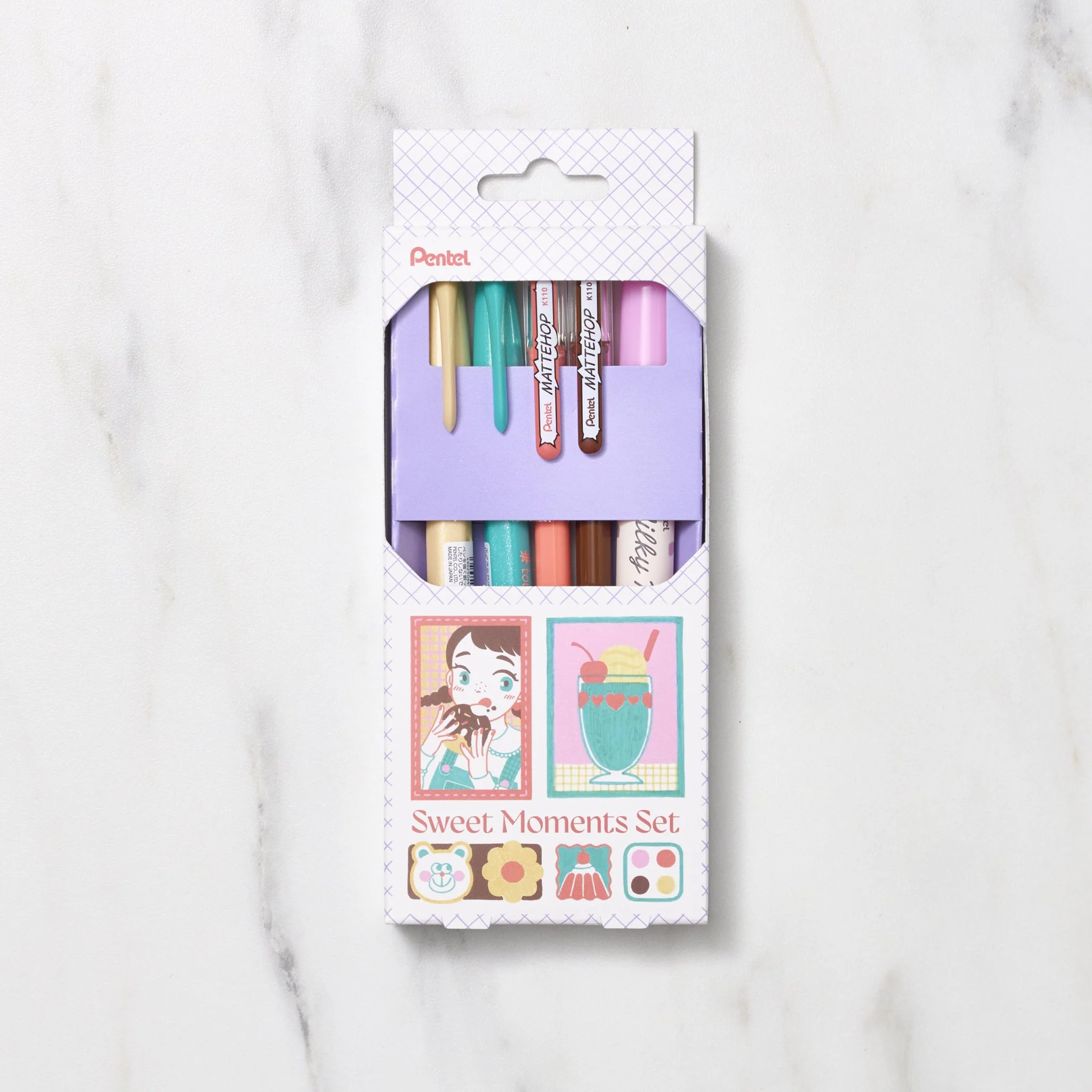 [Limited] Mattehop and Brush Pen Set / Pentel - Image 3