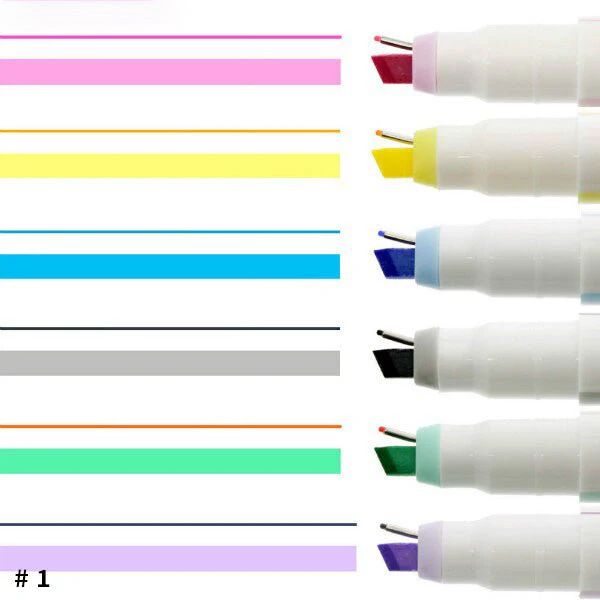Ninipie Pen&Marker Highlighters 6 Color Set / Sun-Star - Image 4