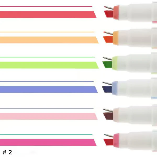 Ninipie Pen&Marker Highlighters 6 Color Set / Sun-Star - Image 5