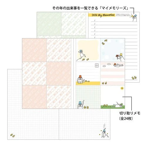 "Ojisan" Pocket Diary 2026 / MIDORI - Image 21