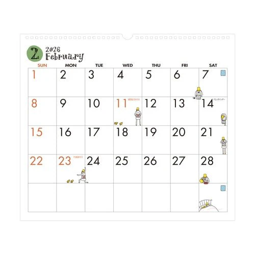 "Ojisan" Wall Calendars 2026 / MIDORI - Image 3