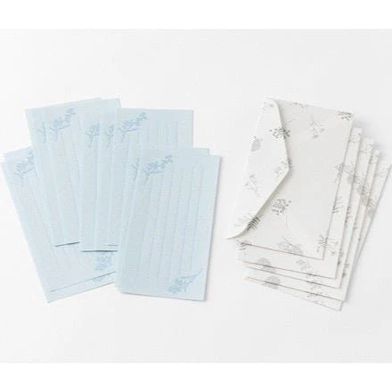 One-Stroke Note with Envelope Flower Letter Set / MIDORI - Image 11