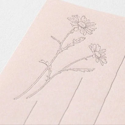 One-Stroke Note with Envelope Flower Letter Set / MIDORI - Image 12