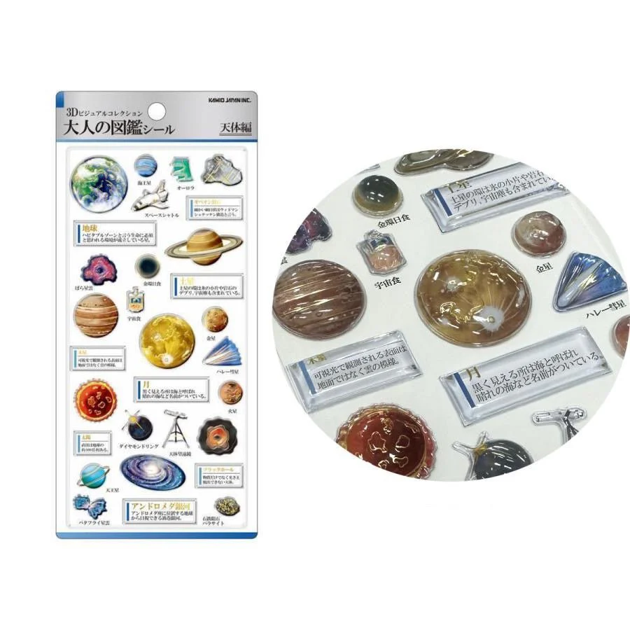 Otonano Zukan 3D Stickers / Kamio Japan - Image 4