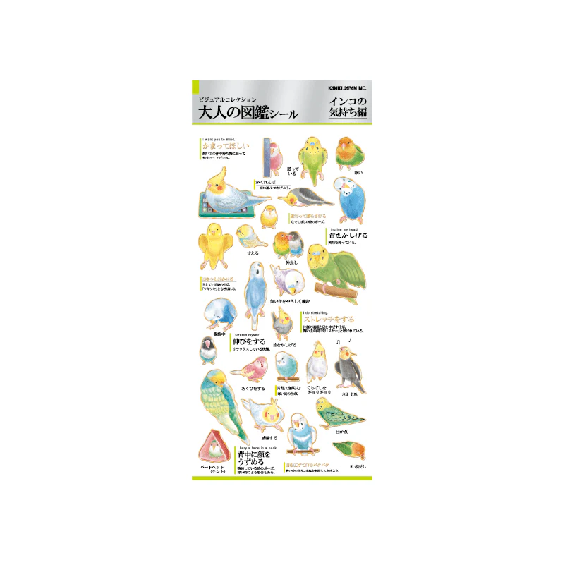 Otonano Zukan Nature and Animals Stickers / Kamio Japan - Image 10