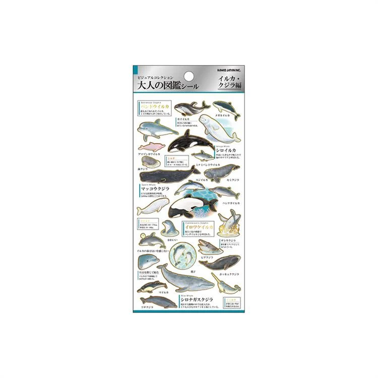Otonano Zukan Nature and Animals Stickers / Kamio Japan - Image 12