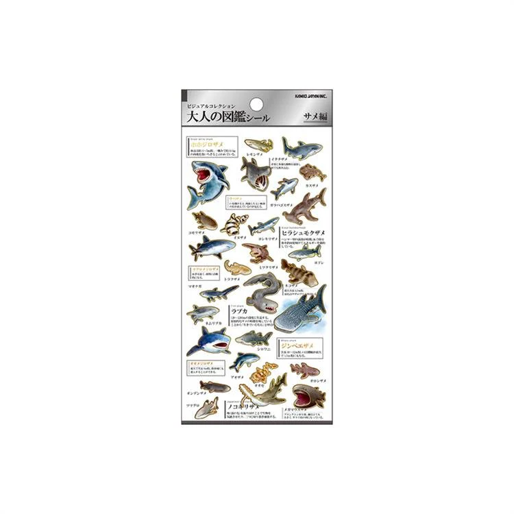 Otonano Zukan Nature and Animals Stickers / Kamio Japan - Image 17